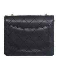 Chanel Vintage Black Caviar Quilted Mini Flap Bag