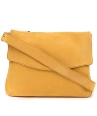 Delvaux Yellow Suede Cross Body Bag