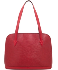 Louis Vuitton Lussac Tote Bag in Red Epi Leather