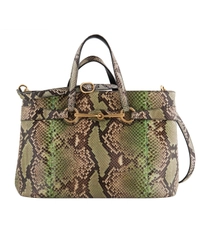 Gucci Bright Bit Multicolor Snakeskin Top Handle Tote