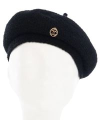Chanel Black Wool Beret