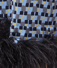 Prada Feather-Trimmed Printed Crepe De Chine Straight-Leg Pants