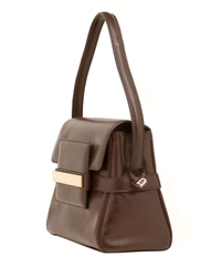 Delvaux Vintage Brown Leather Handbag