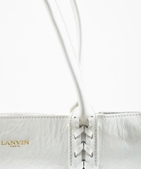 Lanvin Shopper in Wit Leder