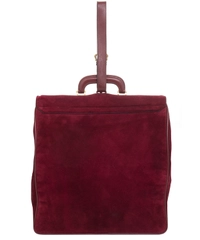 Les Must de Cartier Vintage Burgundy Suède Messenger Bag from the 'Orient Collection'