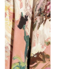 Dolce & Gabbana Rose-Print Crepe Circle Skirt