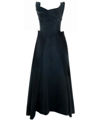 Vivienne Westwood Speciale Zwarte Zijden Jurk - Goud Label