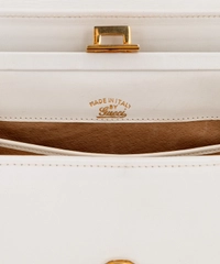 Vintage Gucci White Lapis Top Handle Bag