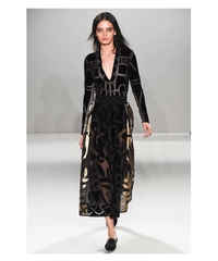 Temperley London Black/Gold Ashina Skirt