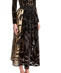 Temperley London Black/Gold Ashina Skirt