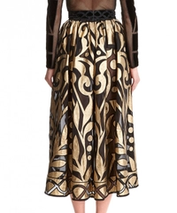 Temperley London Black/Gold Ashina Skirt