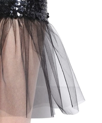 SS16 Saint Laurent Runway Black Sequined Mini Tube Dress