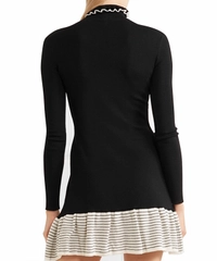 RED Valentino Zwart Wollen Jurkje