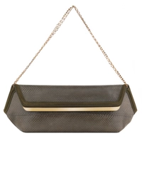Dsquared2 Green Python Clutch Shoulder Bag