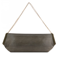 Dsquared2 Green Python Clutch Shoulder Bag