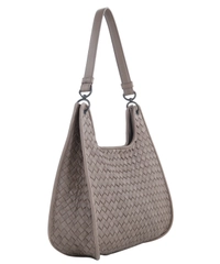 Bottega Veneta Grey Intrecciato Shoulder Bag