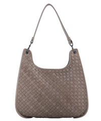 Bottega Veneta Grey Intrecciato Shoulder Bag