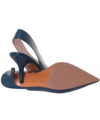 Céline Blue V-Neck Slingback