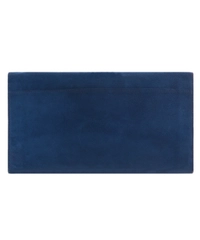 Mulberry Blue Suede Oversized Ava Clutch