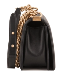 Chanel Black Chevron Quilted Medium Boy Bag