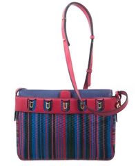 Delvaux Multicolor Toile De Cuir Shoulder Bag