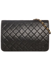 Vintage Chanel Black Classic Single Flap Bag