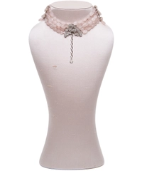 Siman Tu Five Strand Rosequarz Choker