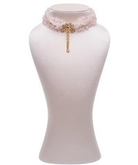 Siman Tu Five Strand Rosequarz Choker
