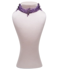 Siman Tu Five Strand Amethyst Choker