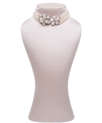 Siman Tu Five Strand Freshwater Pearl Choker