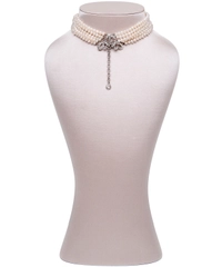 Siman Tu Five Strand Freshwater Pearl Choker