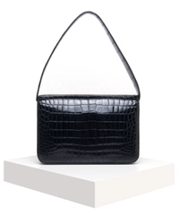Gucci Vintage Black Crocodile Skin Shoulder Bag