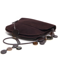 Bottega Veneta Brown Suede Charm Messenger Bag