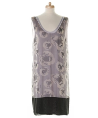 Dries van Noten Silk Sheer Overlay Dress