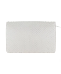 Fendi Tube Wallet on Chain In White Python Leather