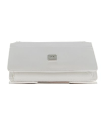 Fendi Tube Wallet on Chain In White Python Leather