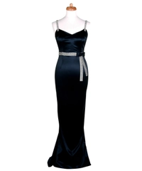 Dolce & Gabbana Black Crystal Embellished Gown