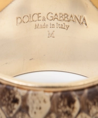 SS 2005 Dolce & Gabbana Runway Python Bangle Bracelet