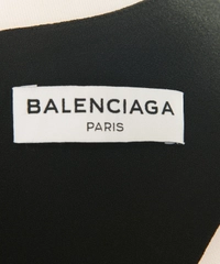 Balenciaga Black Draped Dip Hem Top