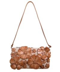 Bally Flower Appliqué Pochette Shoulder Bag