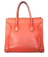 Céline Medium Luggage Phantom Bag in Orange Bullhide Calfskin