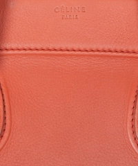 Céline Medium Luggage Phantom Bag in Orange Bullhide Calfskin
