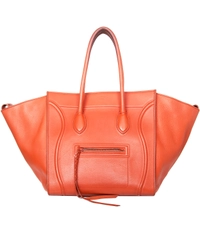 Céline Medium Luggage Phantom Bag in Orange Bullhide Calfskin