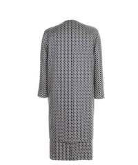 SS 2010 Dries van Noten Silk Geometric Print Skirt Suit