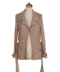 Chanel Belted Knit Cardigan 06P