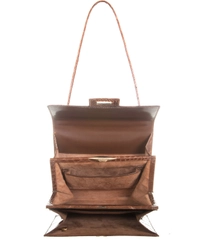 Vintage Beige Crocodile Shoulder Bag