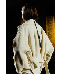 SS 2014 Dries Van Noten Runway Black Belted Jacket