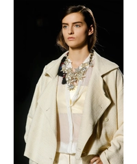SS 2014 Dries Van Noten Runway Black Belted Jacket