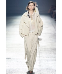 SS 2014 Dries Van Noten Runway Black Belted Jacket