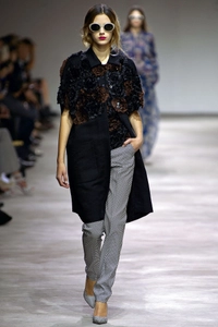 SS 2013 Dries Van Noten Runway Floral Applique Coat